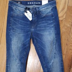 NWT Sz 28 Denham Spray Helix Super Tight